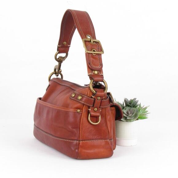 Coach Legacy Vachetta Leather Hobo Whiskey Brown Shoulder Bag - Picture 4 of 10